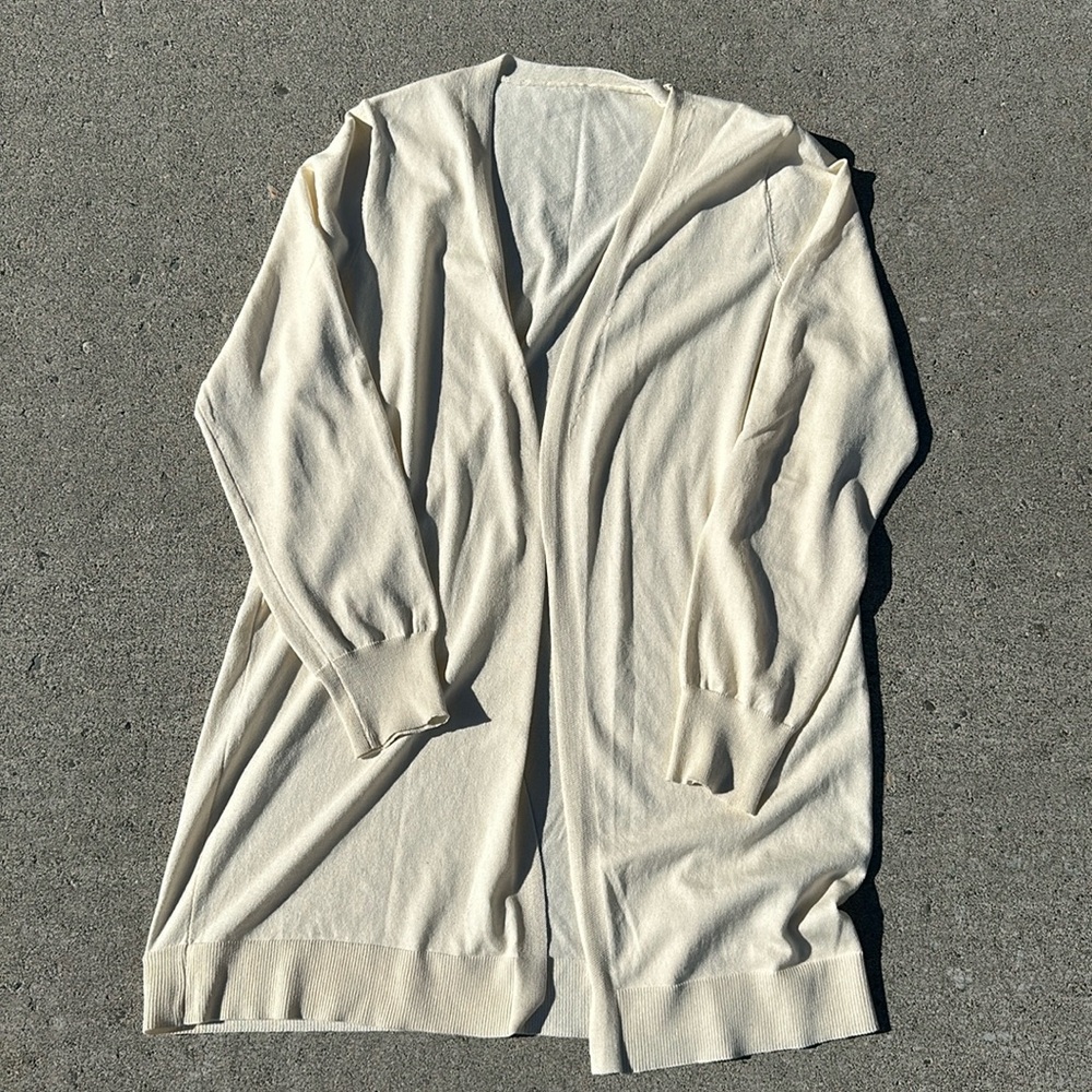 SHEIN Cream Cardigan.  Very lightweight. Size XL